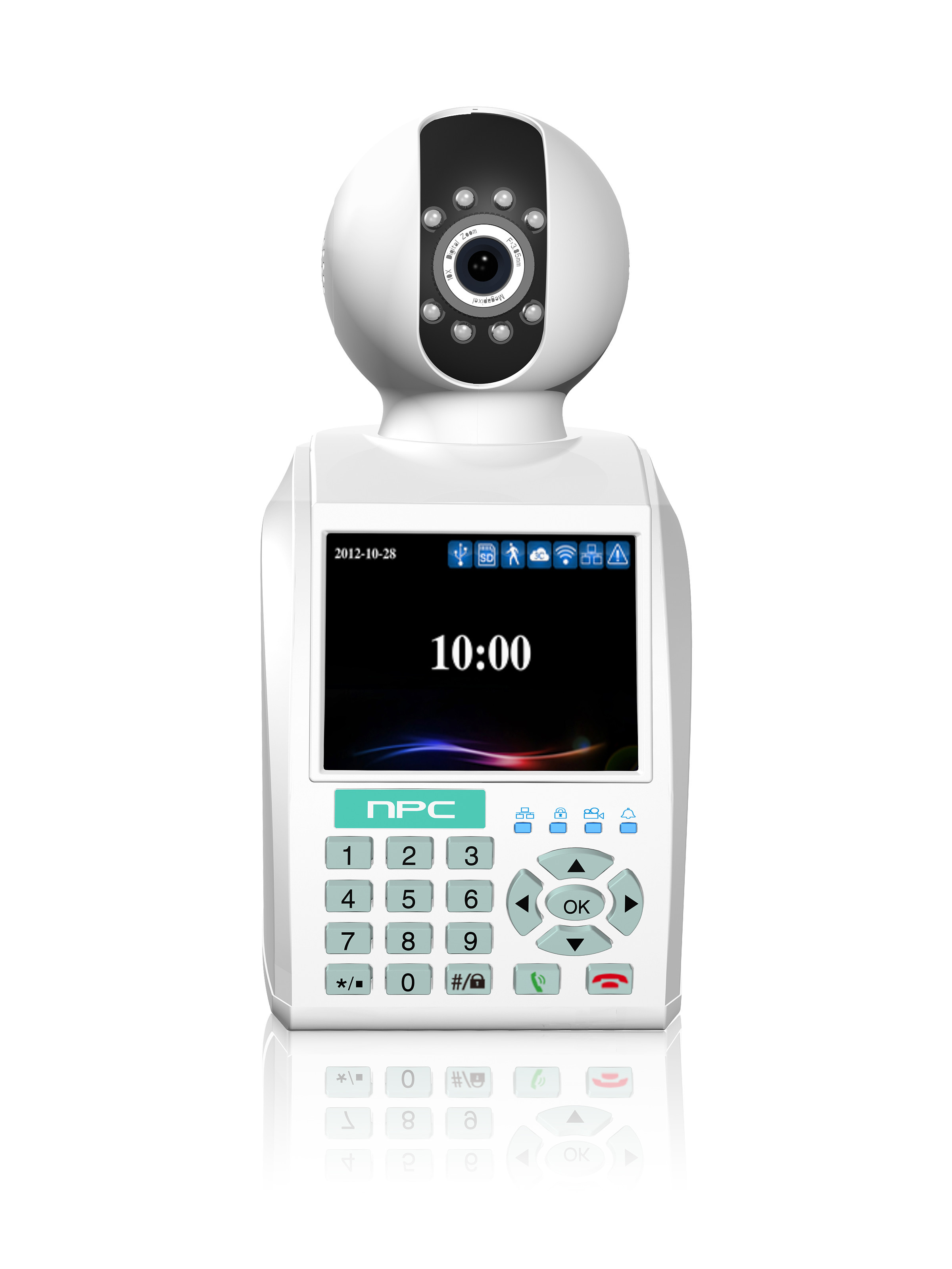 ICloud 3C Cerdas IP Camera Dengan Alarm, Wireless WiFi, Jaringan