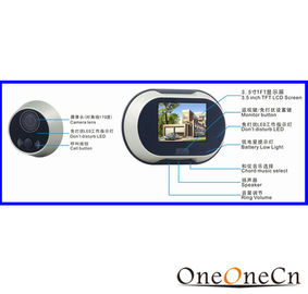 Wide Angle Pintu Lubang Viewer 3.5 Inch Digital Lubang Viewer