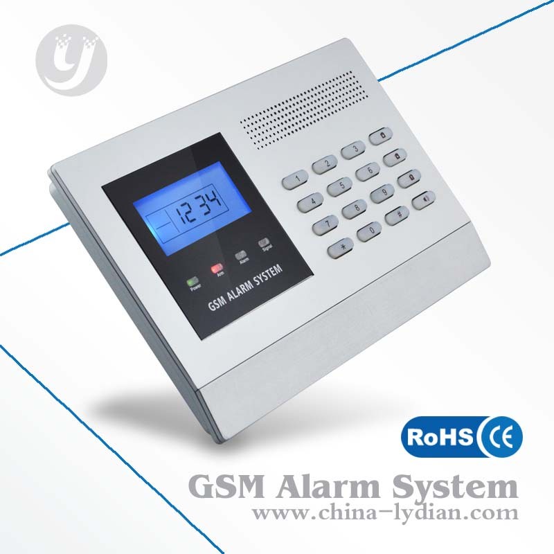 LCD Display Gsm Security Alarm System Wireless Home Sms Notifikasi Pencuri
