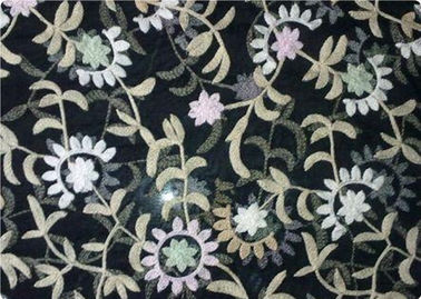 100% Polyester Bordir Kain Kontemporer pelapis Fabric